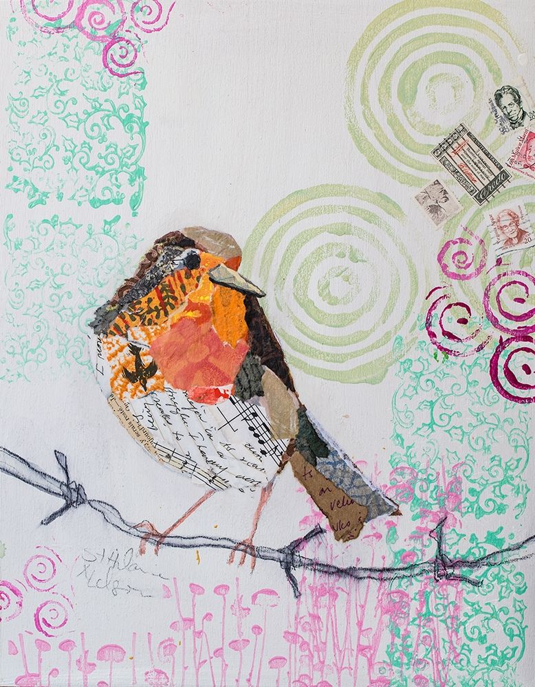 Robin on White art print by Elizabeth St Hilaire for $57.95 CAD
