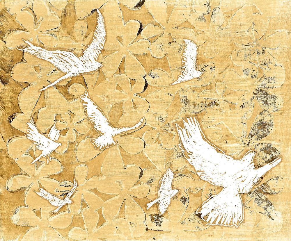Birds on Brown art print by Elizabeth St Hilaire for $57.95 CAD