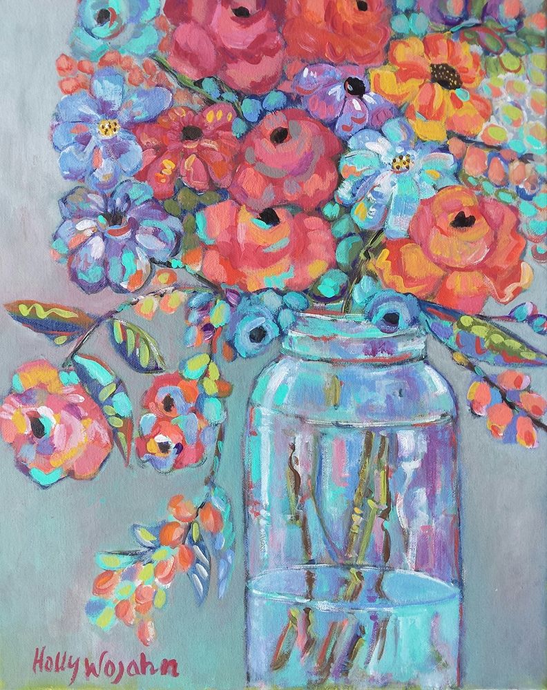 More Flowers in a Jar art print by Holly Wojahn for $57.95 CAD