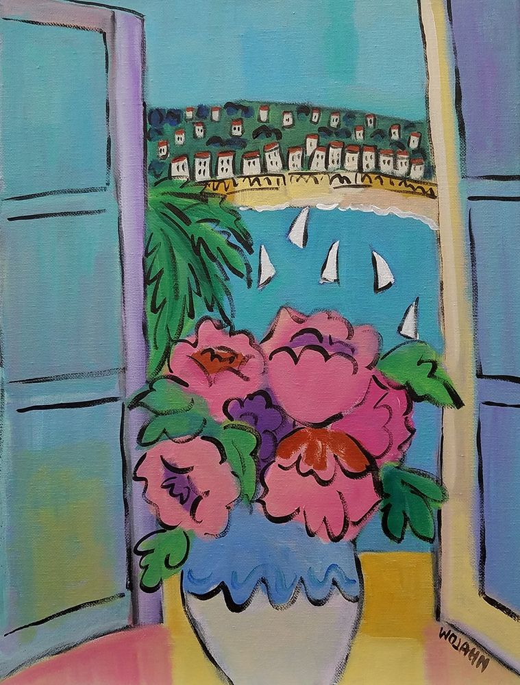 Flowers at the Window art print by Holly Wojahn for $57.95 CAD