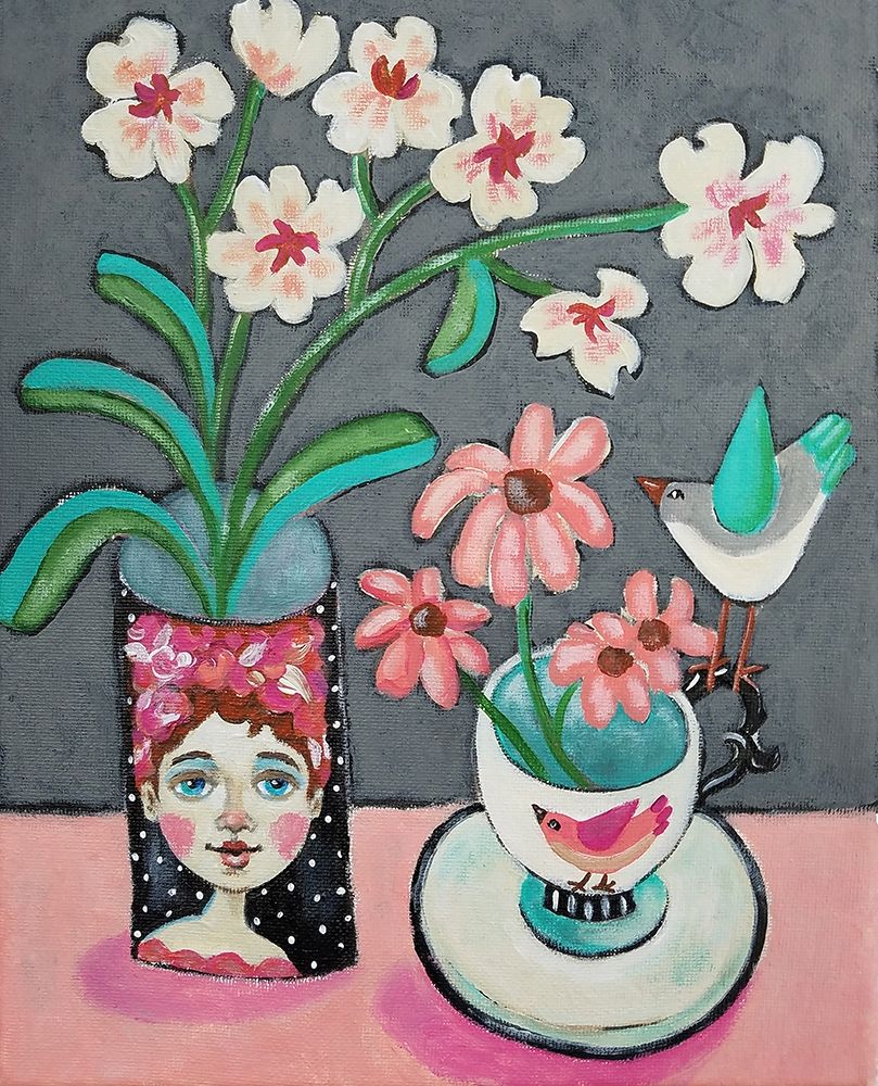 Face Vase and Other Stuff art print by Holly Wojahn for $57.95 CAD