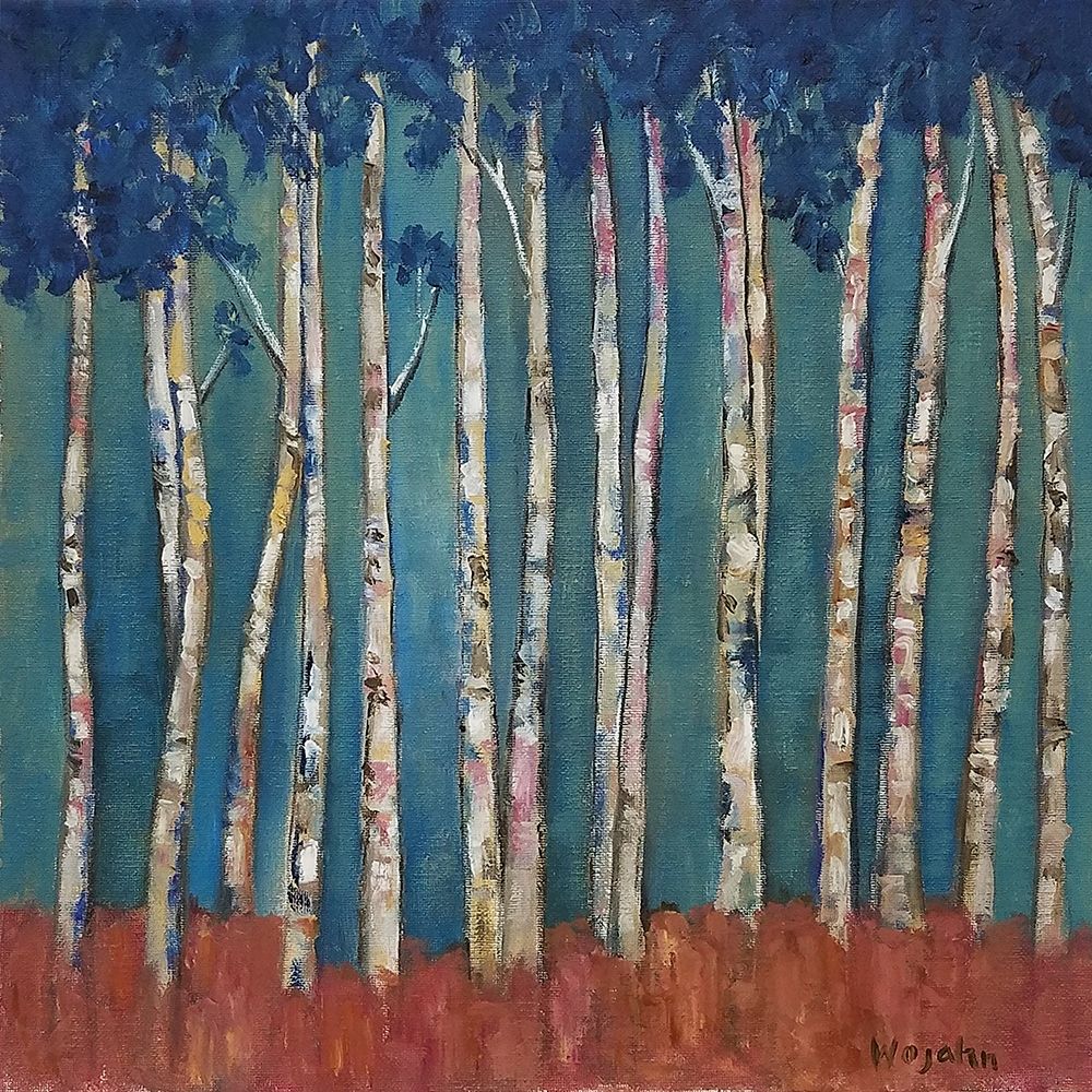 Blue Trees art print by Holly Wojahn for $57.95 CAD