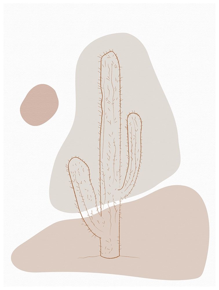 Abstract Minimal Cactus art print by Sabrina Balbuena for $57.95 CAD