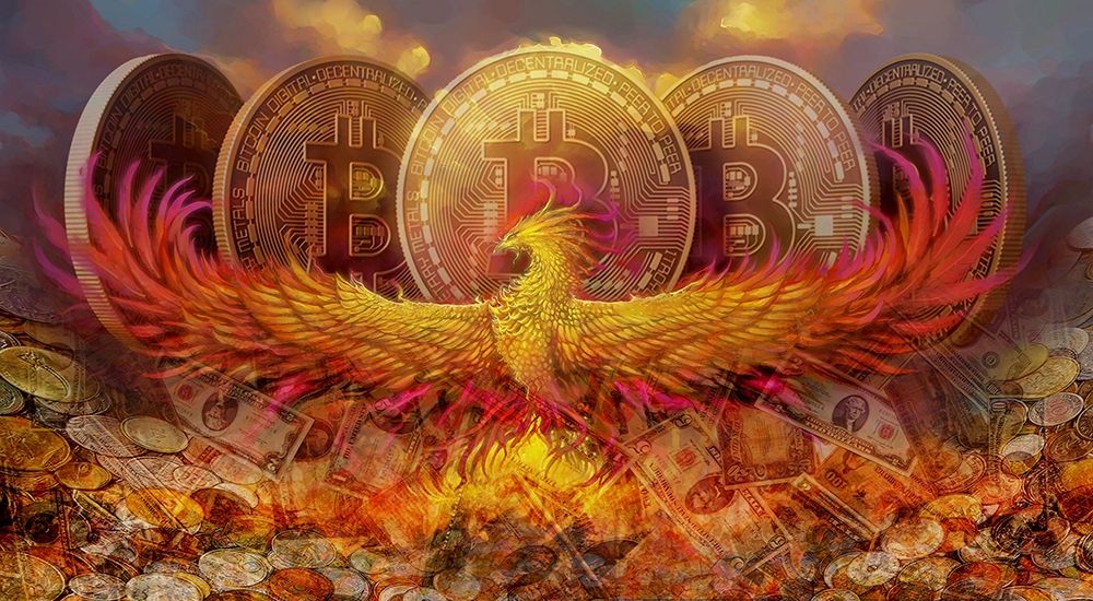 Bitcoin New Age IV art print by Steve Hunziker for $57.95 CAD