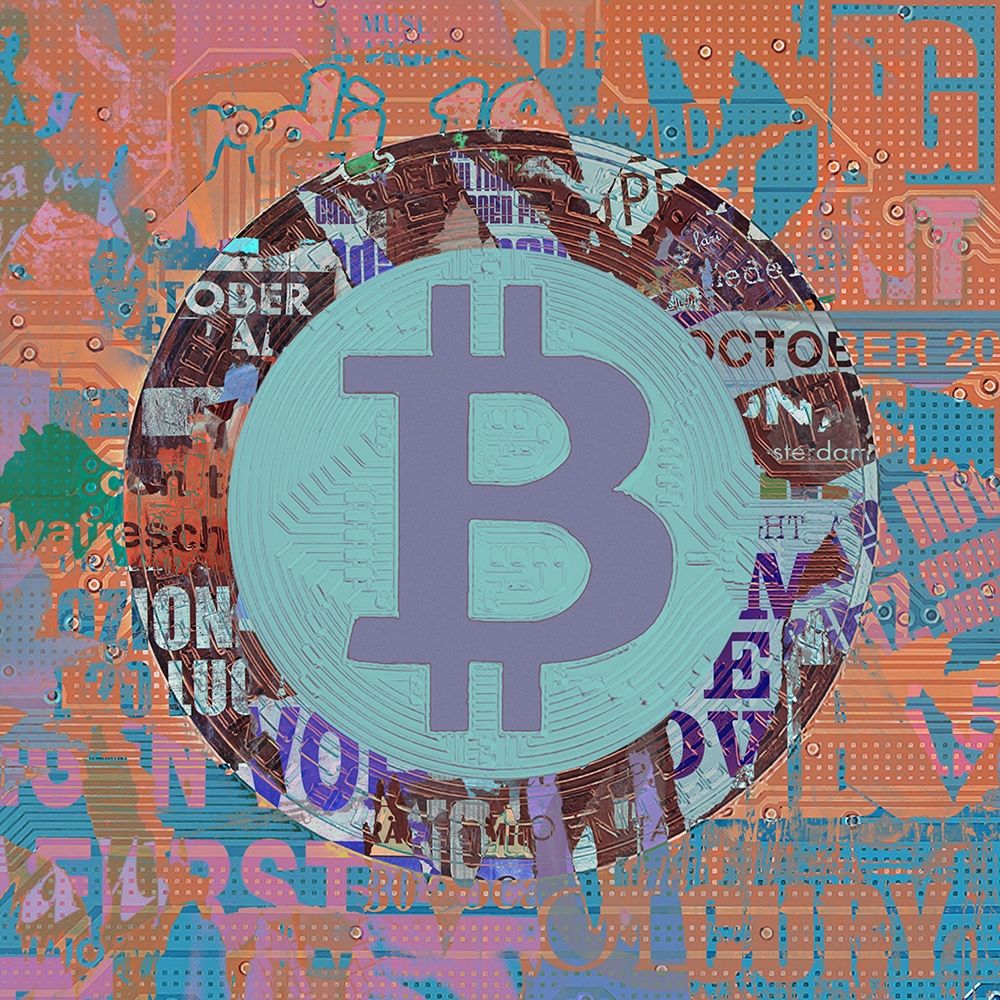 Bitcoin Crypto Currency IV art print by Irena Orlov for $57.95 CAD