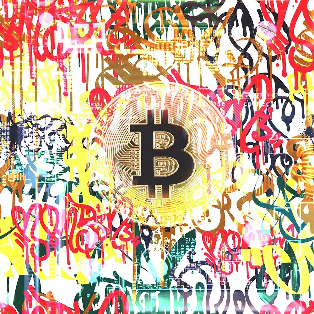 Bitcoin Graffiti Art I art print by Irena Orlov for $57.95 CAD