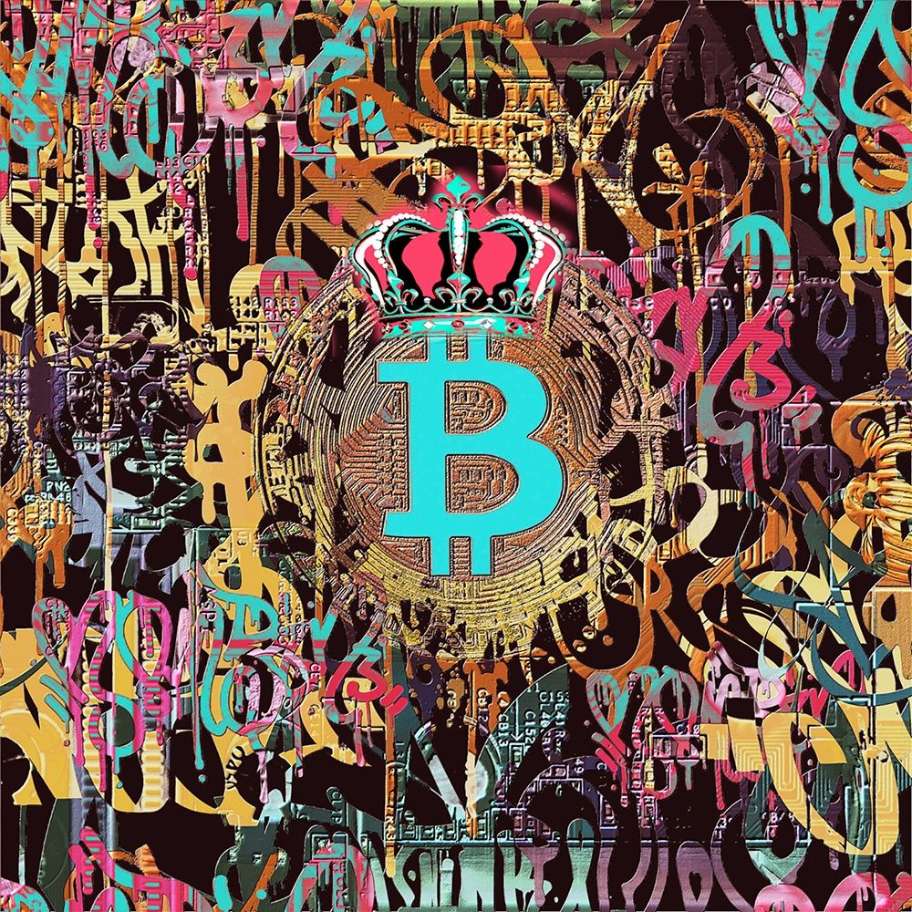 Bitcoin Graffiti Art V art print by Irena Orlov for $57.95 CAD