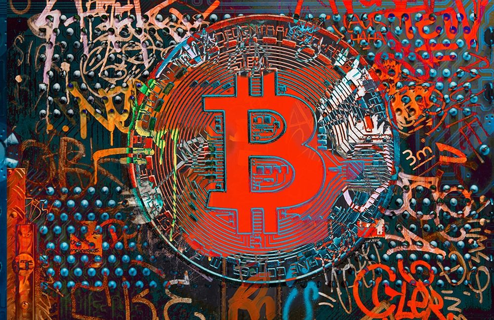 Bitcoin Graffiti Art VII art print by Irena Orlov for $57.95 CAD