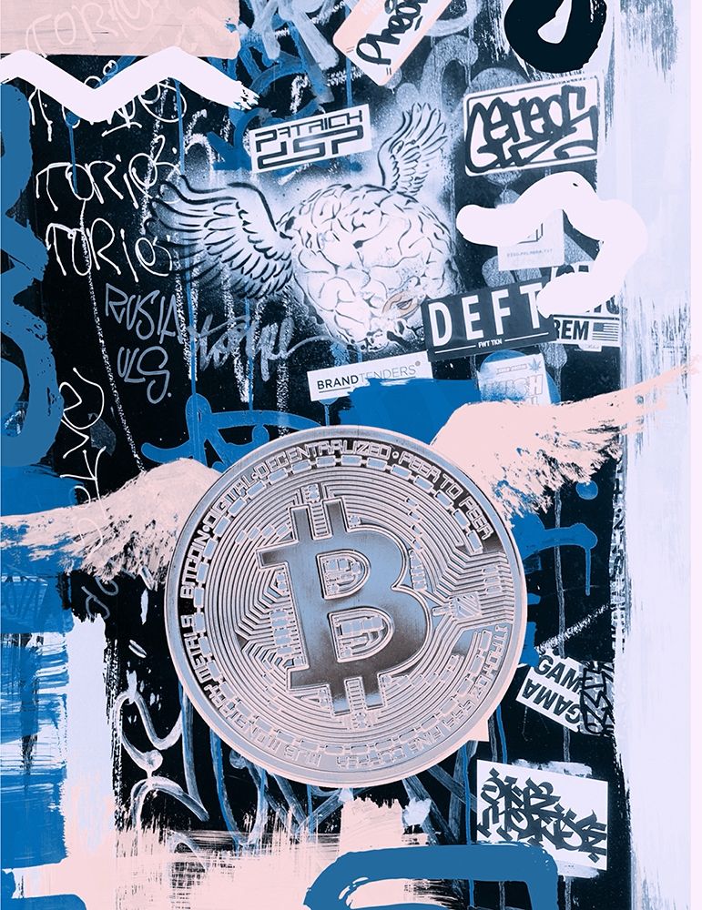 Bitcoin Street Art I art print by Irena Orlov for $57.95 CAD