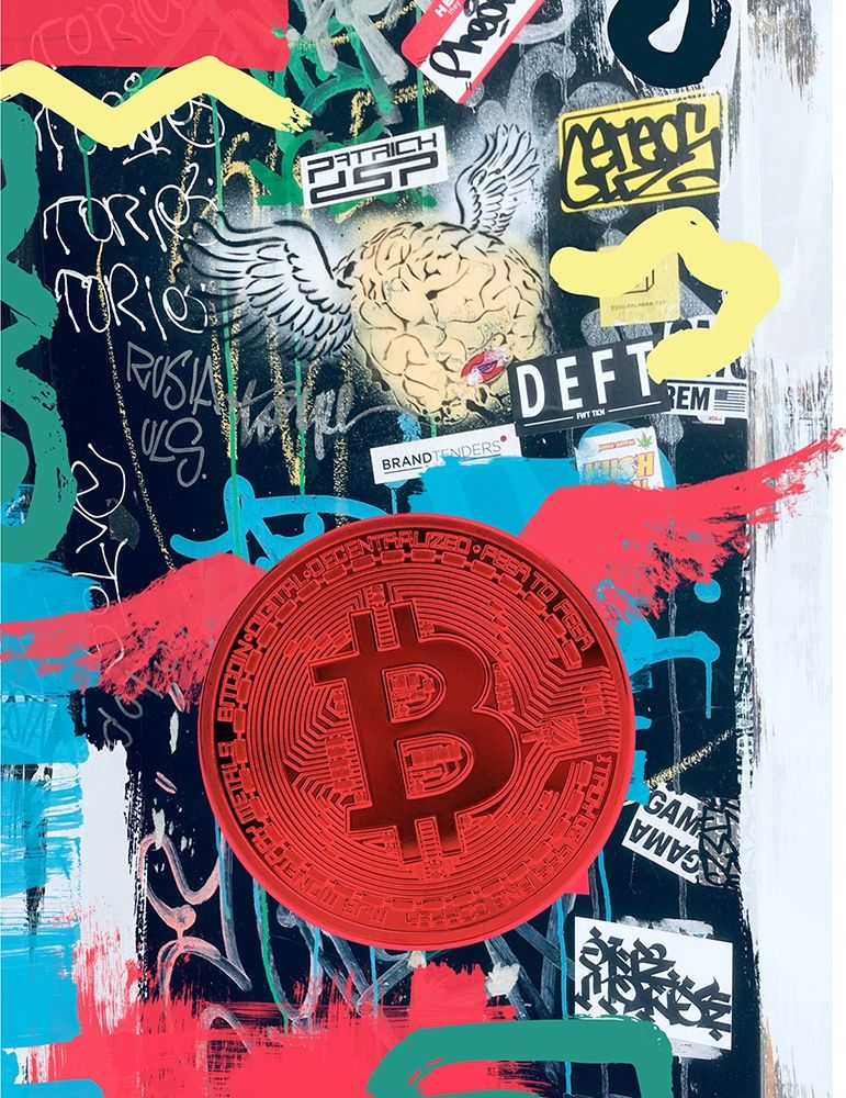 Bitcoin Street Art II art print by Irena Orlov for $57.95 CAD