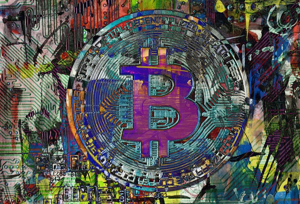 Bitcoin Coin Art I art print by Irena Orlov for $57.95 CAD