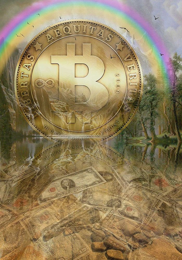 Bitcoin New Age IV art print by Steve Hunziker for $57.95 CAD