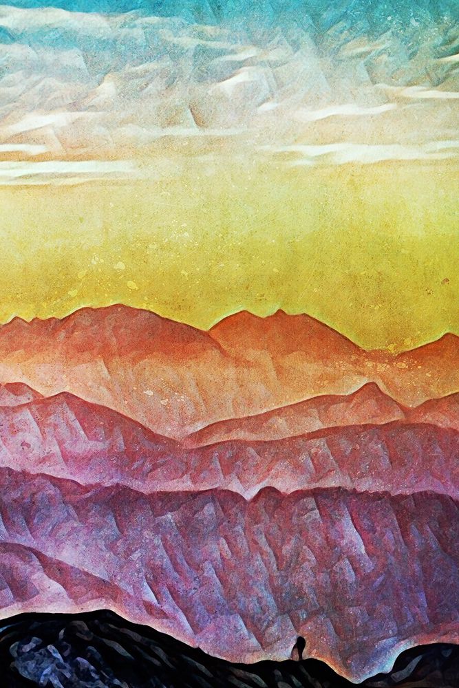 Coloured Summit Sunset II art print by Ashley Aldridge for $57.95 CAD