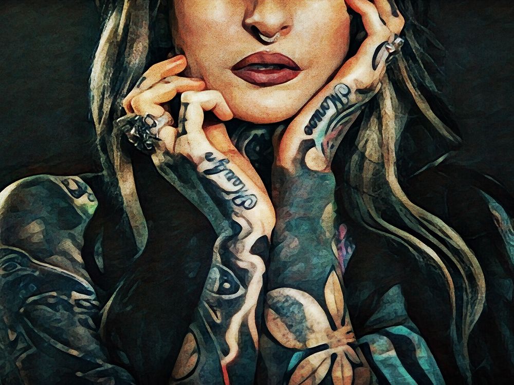 Tattooed Temptress art print by Ashley Aldridge for $57.95 CAD