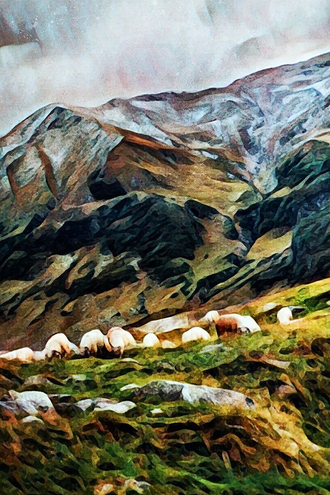 Highland Hillside Herd III art print by Ashley Aldridge for $57.95 CAD