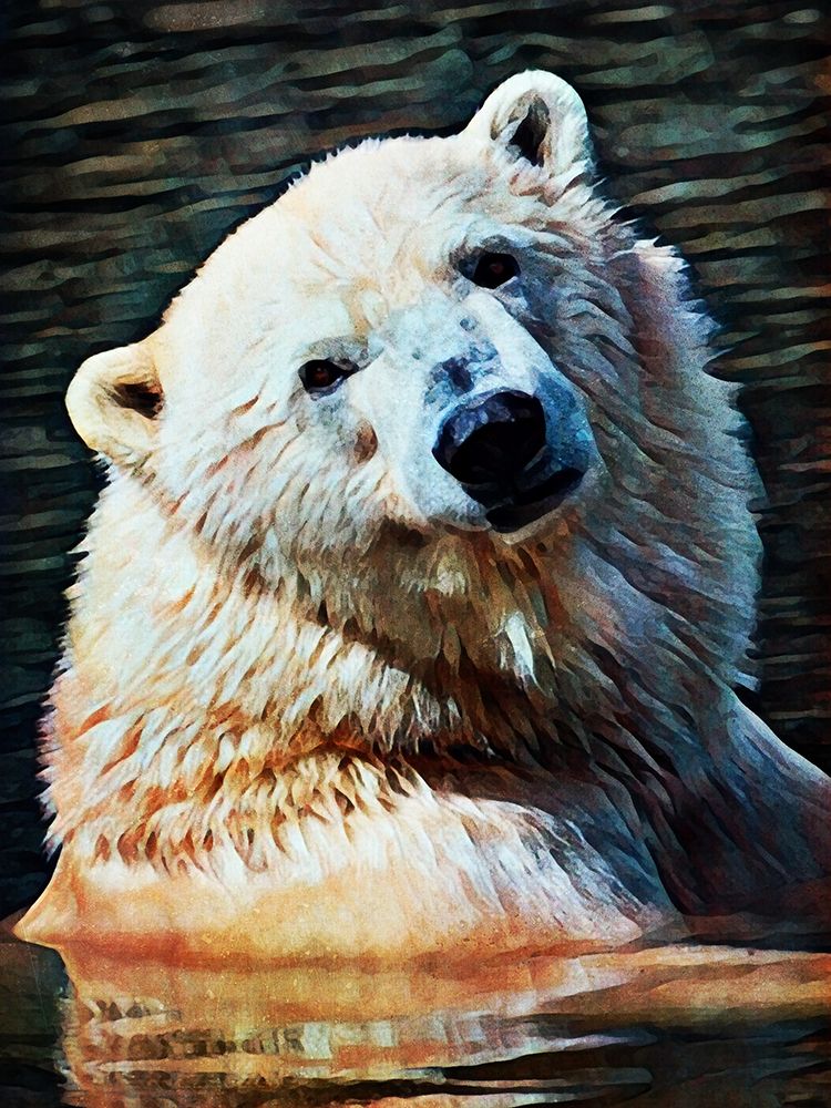Polar Bear Bath Time art print by Ashley Aldridge for $57.95 CAD