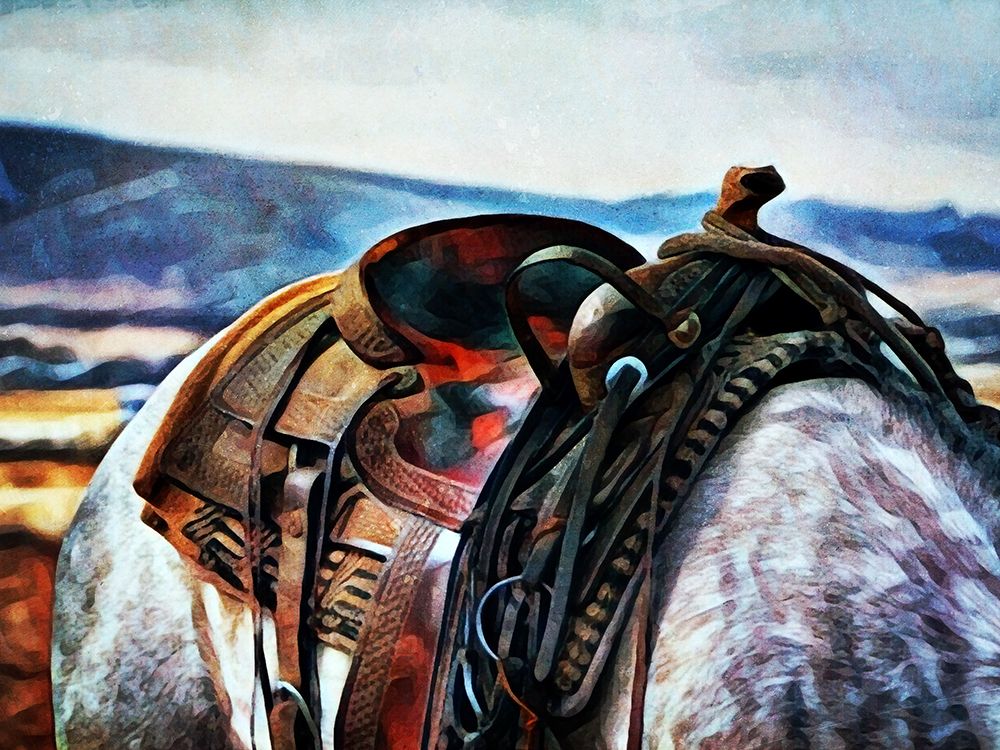 Cowboy Saddled Up art print by Ashley Aldridge for $57.95 CAD