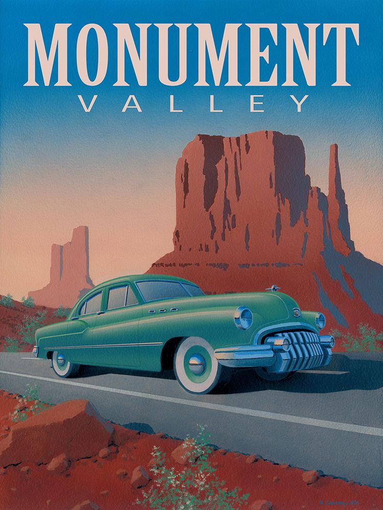 Monument Valley with Text art print by Richard Courtney for $57.95 CAD