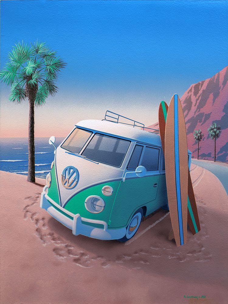 Coastal California art print by Richard Courtney for $57.95 CAD