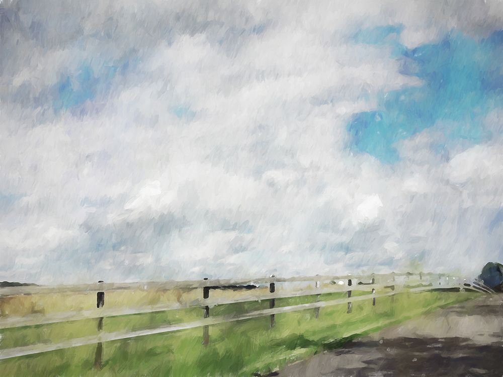 Pasture Fence art print by Kim Curinga for $57.95 CAD