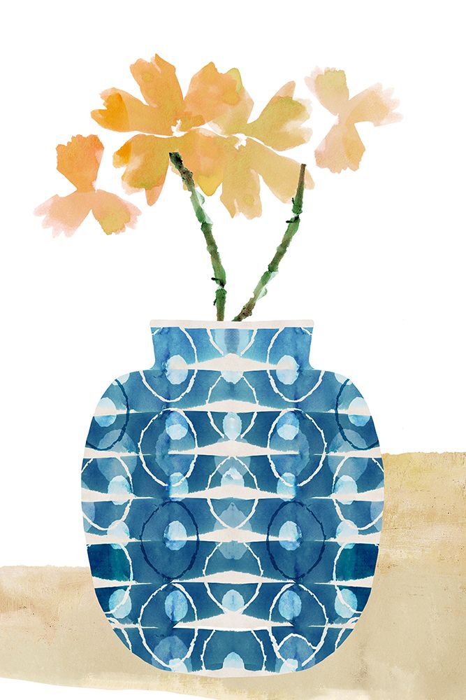 Colorful Decorative Pot I art print by Flora Kouta for $57.95 CAD