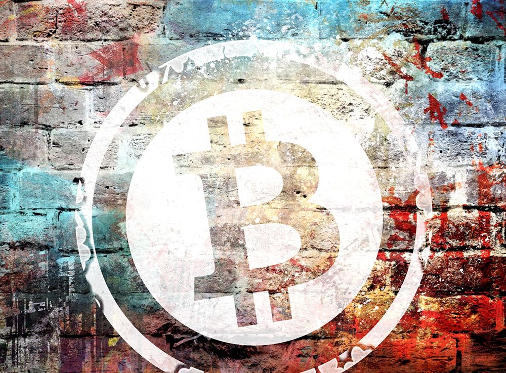 Bitcoin Off the Wall art print by Karen Smith for $57.95 CAD