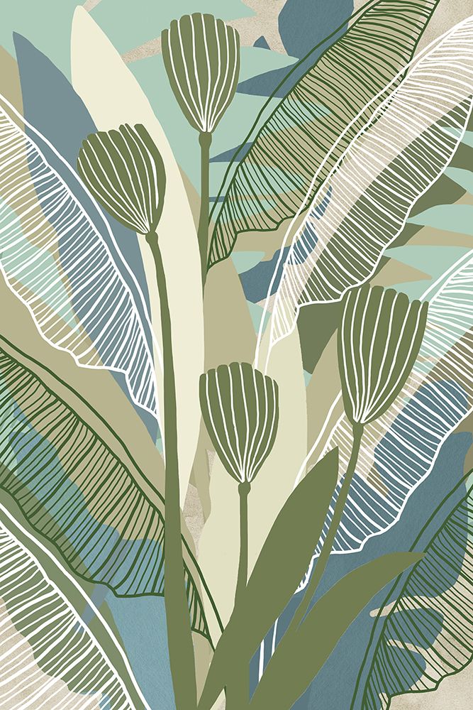 Tropical Botanical III art print by Flora Kouta for $57.95 CAD