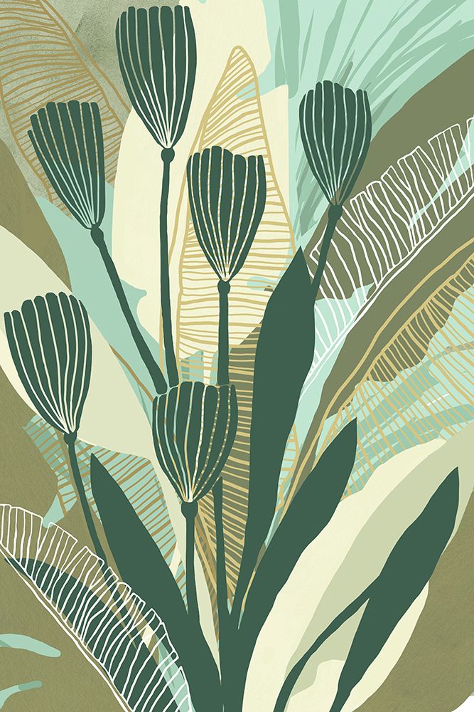 Tropical Botanical IV art print by Flora Kouta for $57.95 CAD
