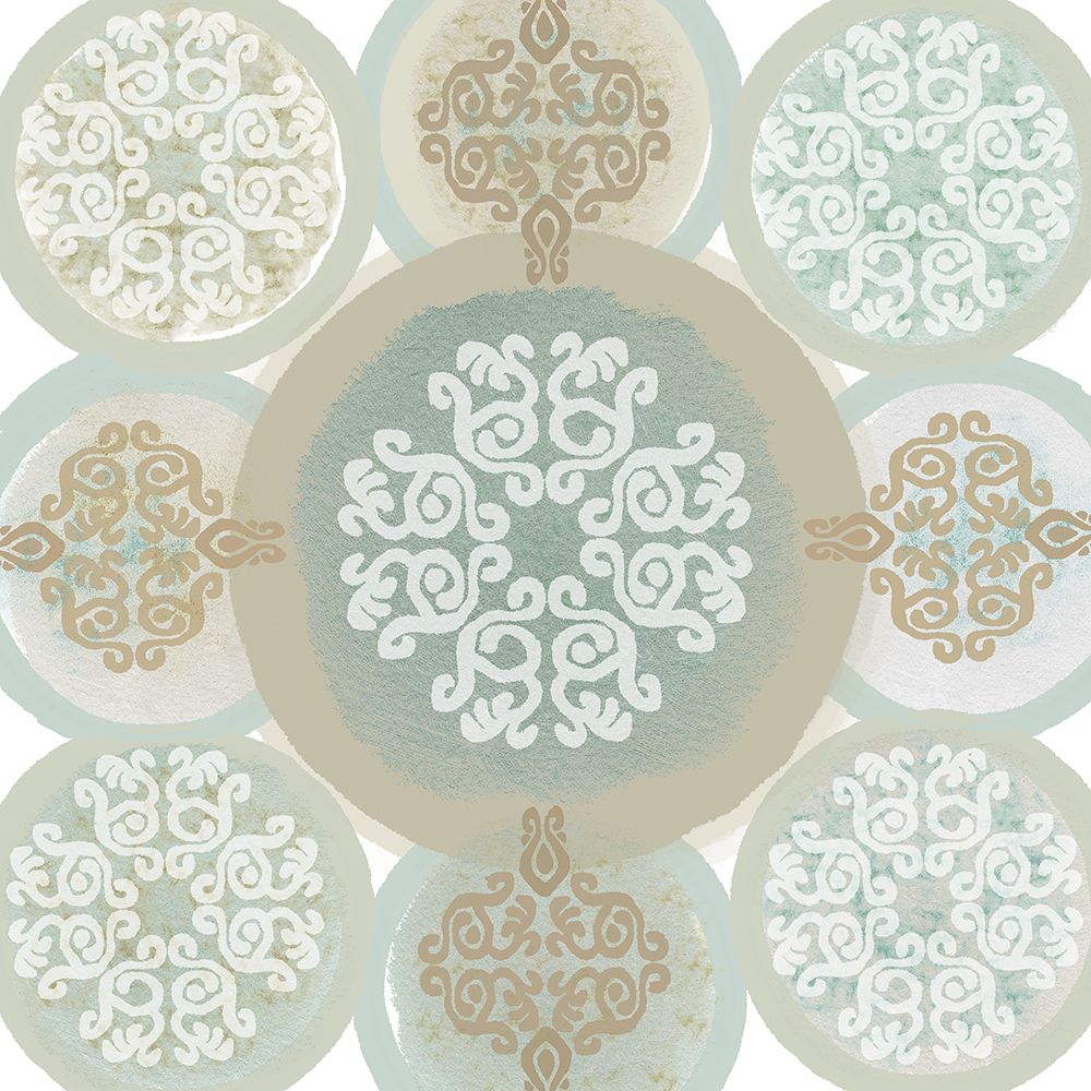 Mint Mandala II art print by Flora Kouta for $57.95 CAD