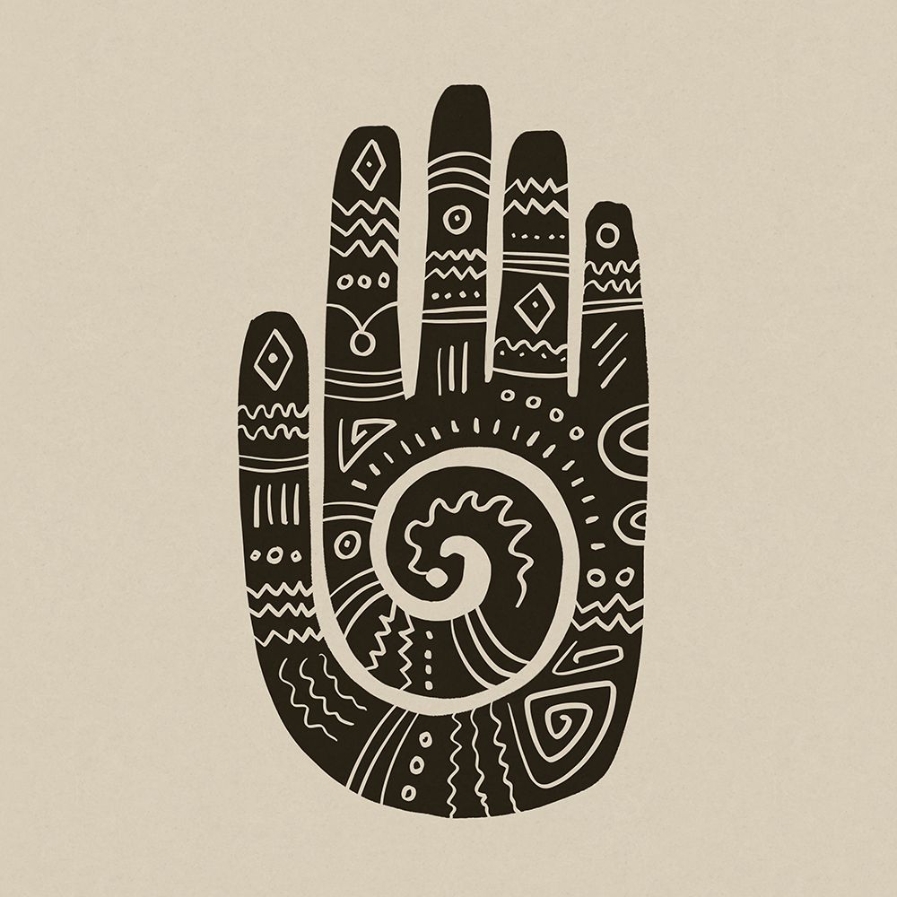 Mehndi Hand Block Print art print by Andrea Haase for $57.95 CAD
