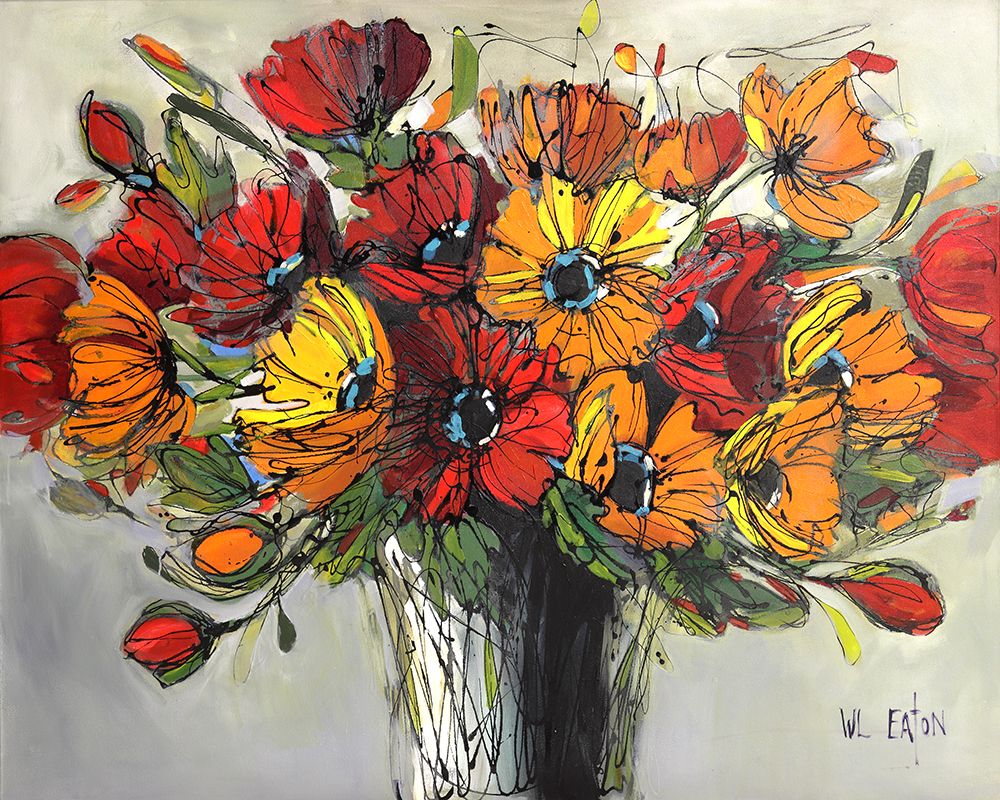 Bright Poppies art print by Winnie Eaton for $57.95 CAD
