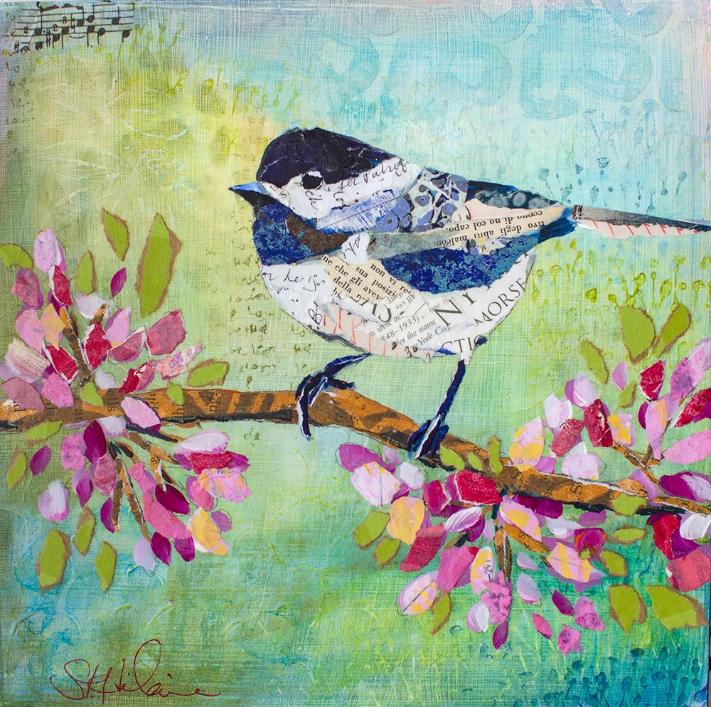Chirpy Chickadee art print by Elizabeth St Hilaire for $57.95 CAD