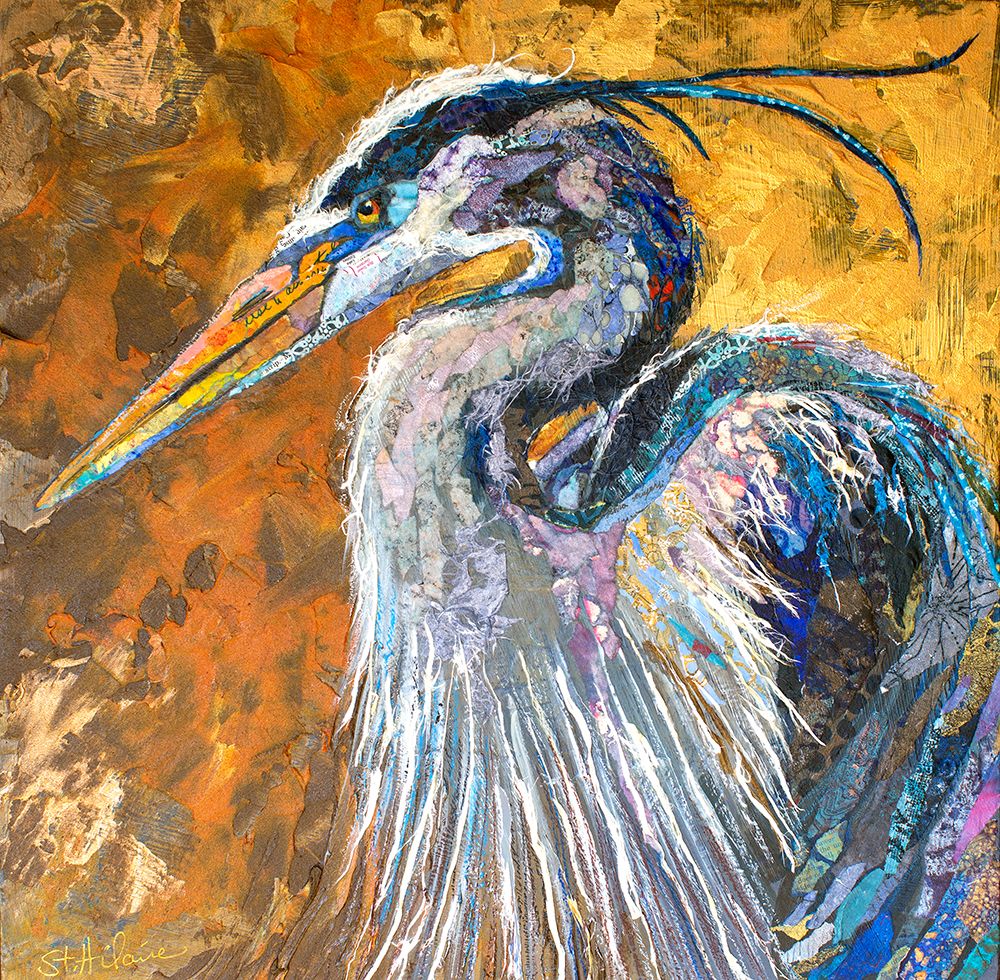 Great Blue Heron art print by Elizabeth St Hilaire for $57.95 CAD