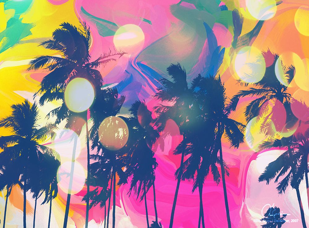 Tropical Palms Nature Magic II art print by Irena Orlov for $57.95 CAD