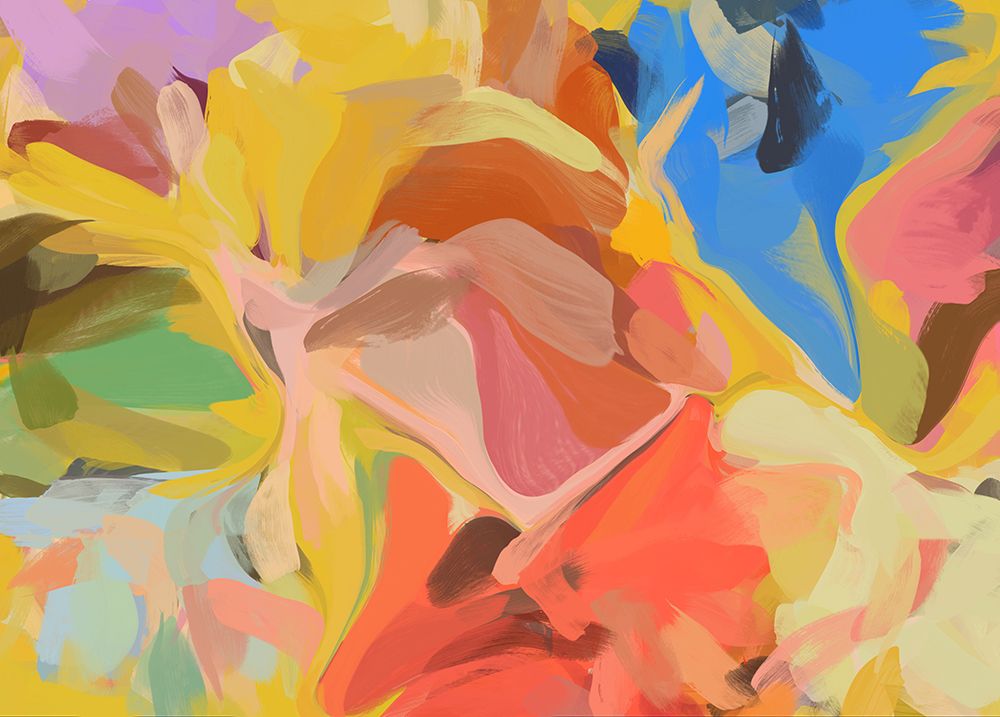 Color Burst Abstraction II art print by Irena Orlov for $57.95 CAD