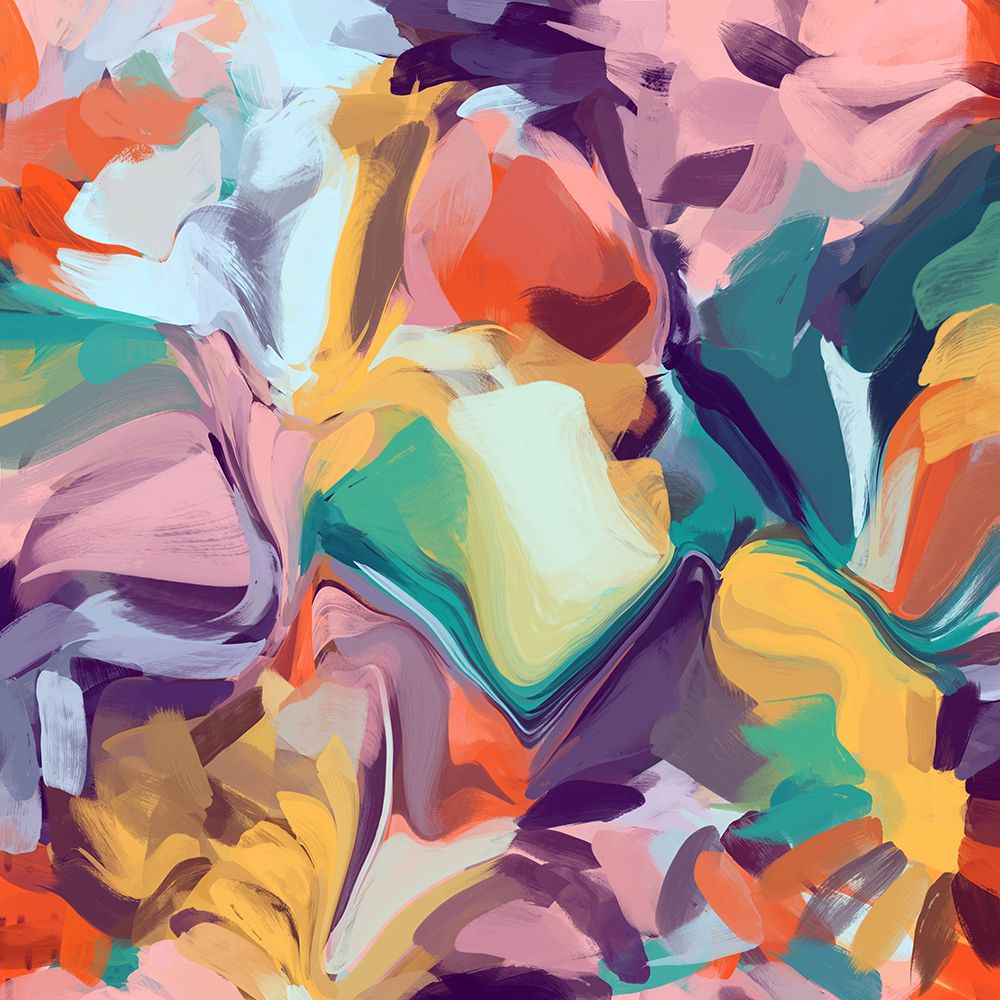 Color Burst Abstraction VI art print by Irena Orlov for $57.95 CAD