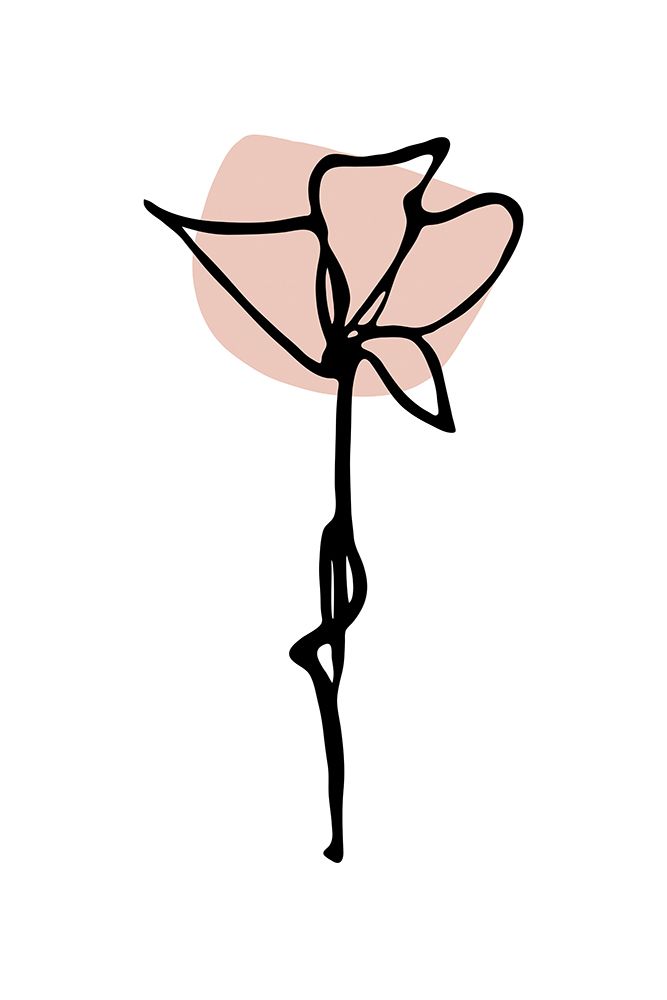 Minimal Cosmea Flower art print by Andrea Haase for $57.95 CAD