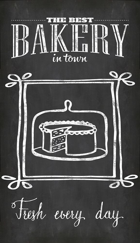Chalkboard Bakery art print by Andrea Haase for $57.95 CAD