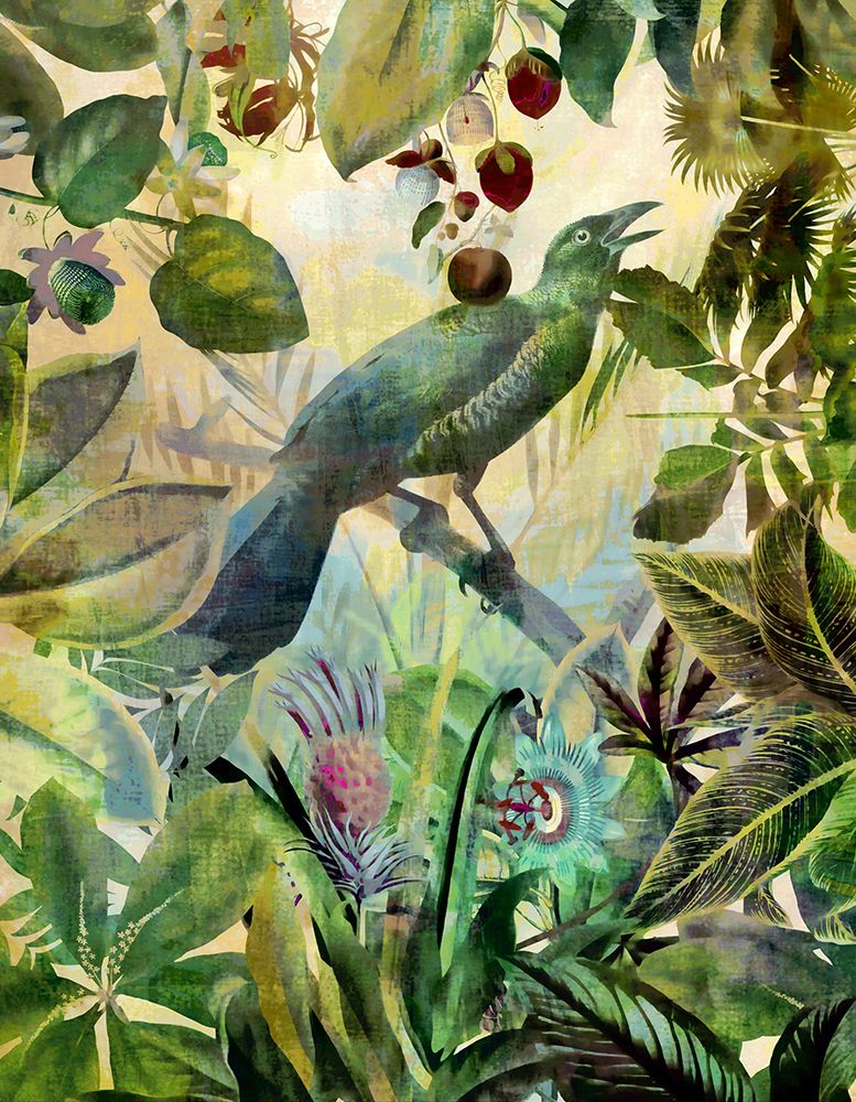 The Birds Green Garden I art print by Andrea Haase for $57.95 CAD