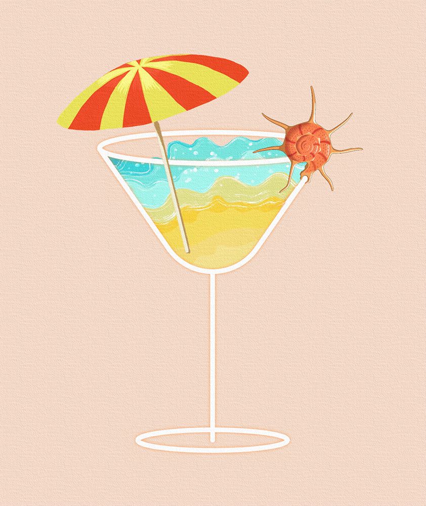 Beach in a Glass II art print by Karen Smith for $57.95 CAD