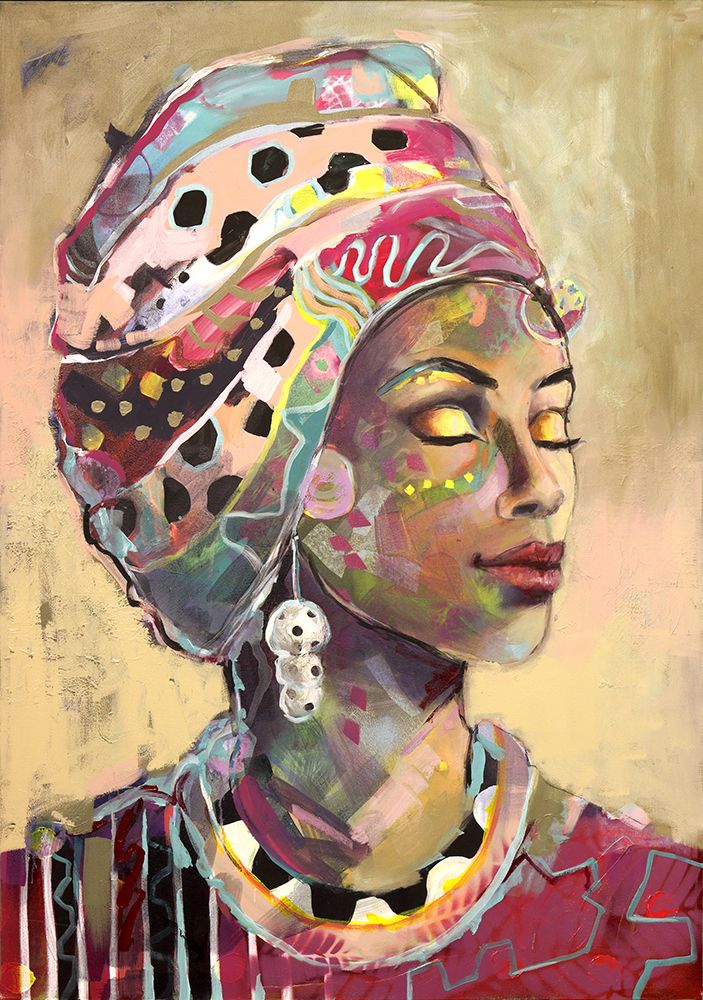 Headscarf Pink art print by Winnie Eaton for $57.95 CAD