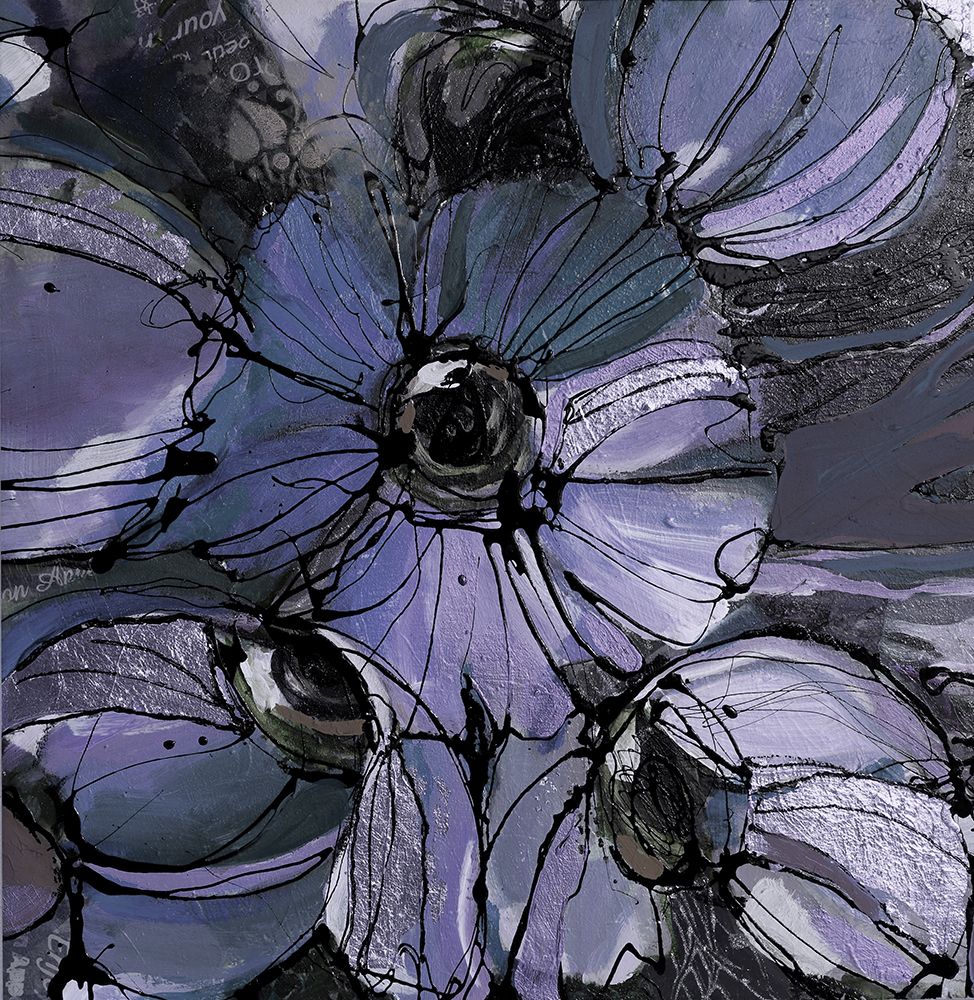 Purple Poppies I art print by Winnie Eaton for $57.95 CAD