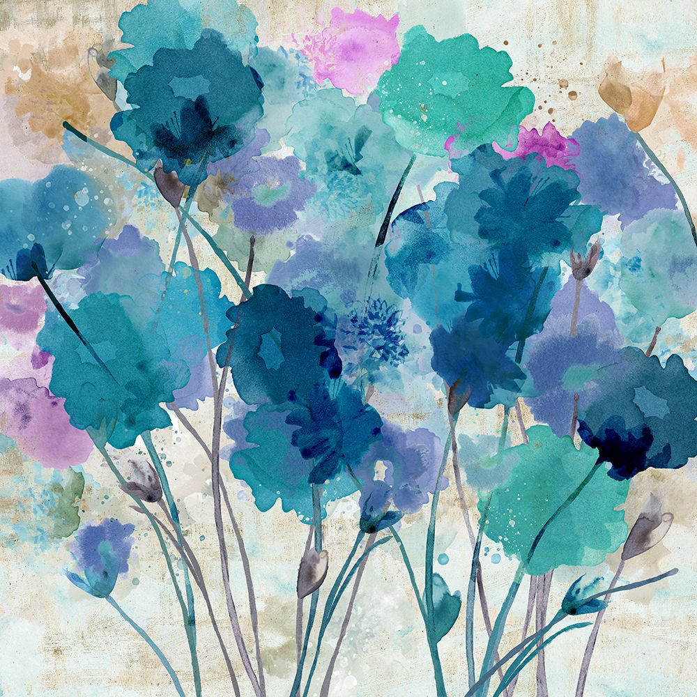 Wild Violets I art print by Flora Kouta for $57.95 CAD