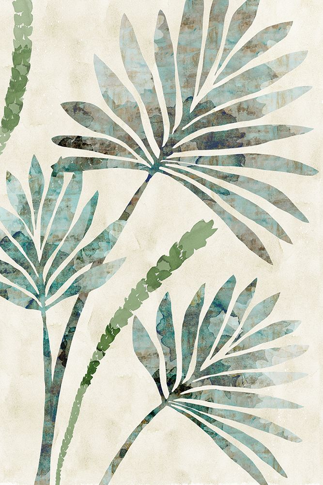 Jade Palms art print by Flora Kouta for $57.95 CAD