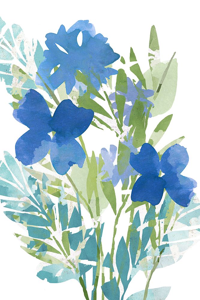 Blue Poppies art print by Flora Kouta for $57.95 CAD