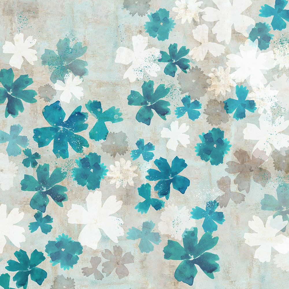 Blue Petals II art print by Flora Kouta for $57.95 CAD