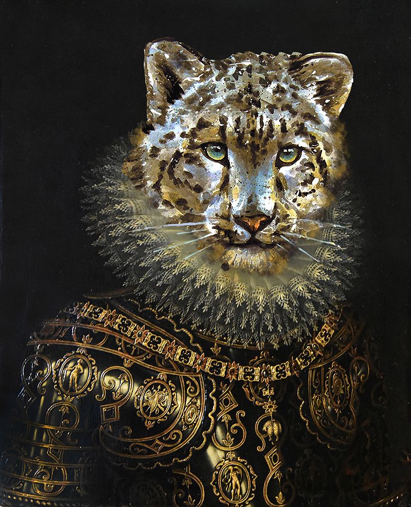 Portrait of Leopard art print by Irena Orlov for $57.95 CAD