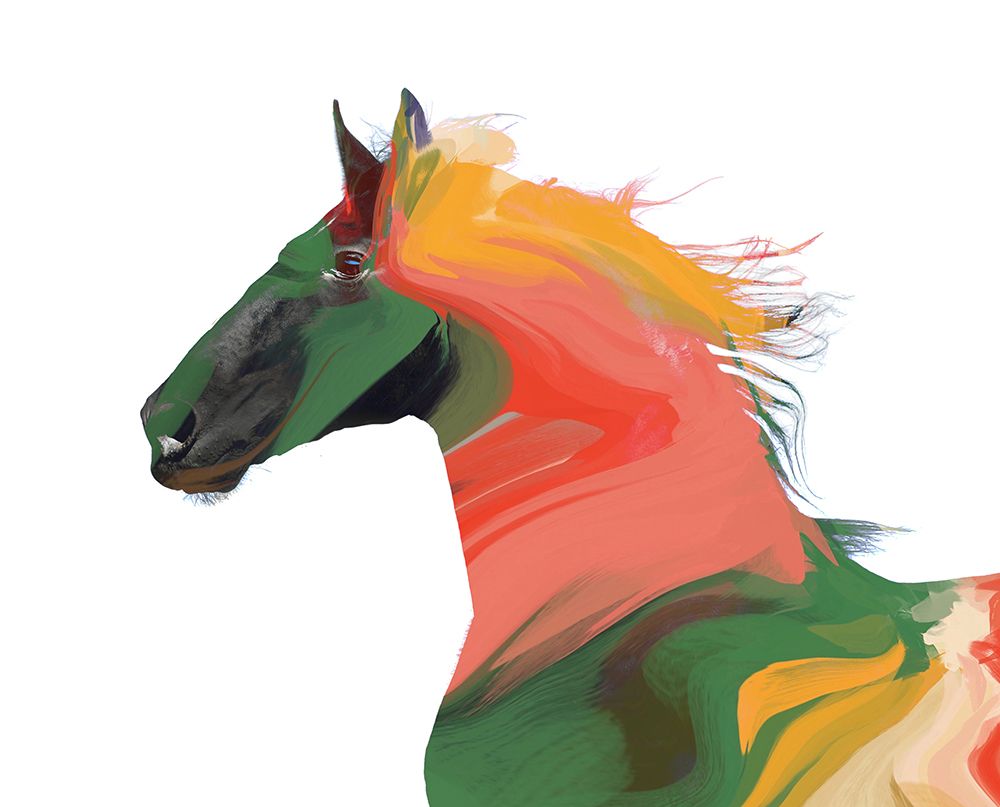 Color Wrapped Horse II art print by Irena Orlov for $57.95 CAD