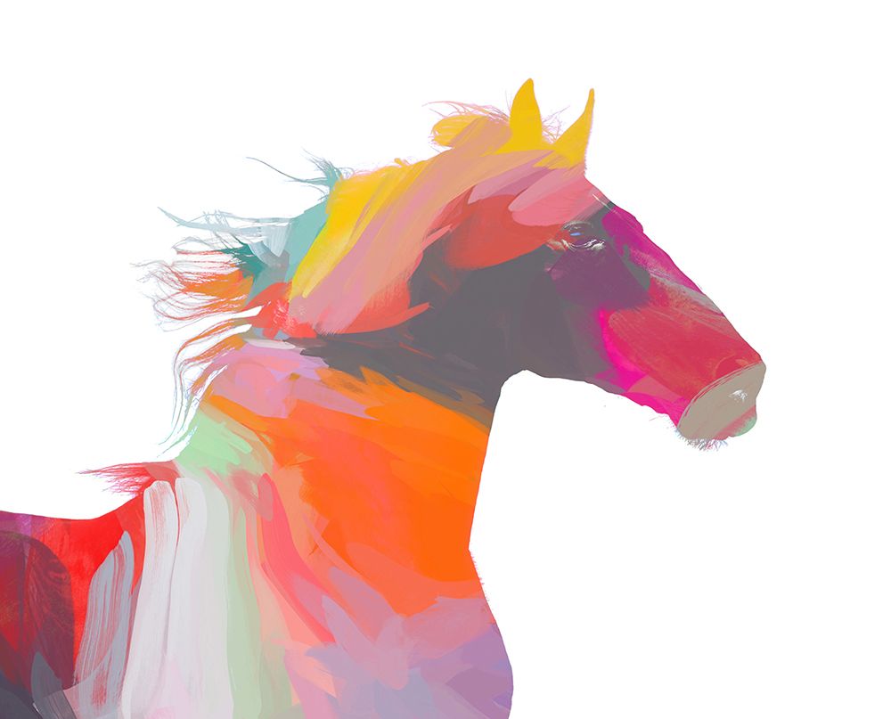Color Wrapped Horse III art print by Irena Orlov for $57.95 CAD