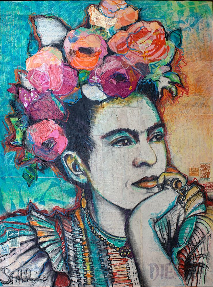 Frida and Florals art print by Elizabeth St Hilaire for $57.95 CAD